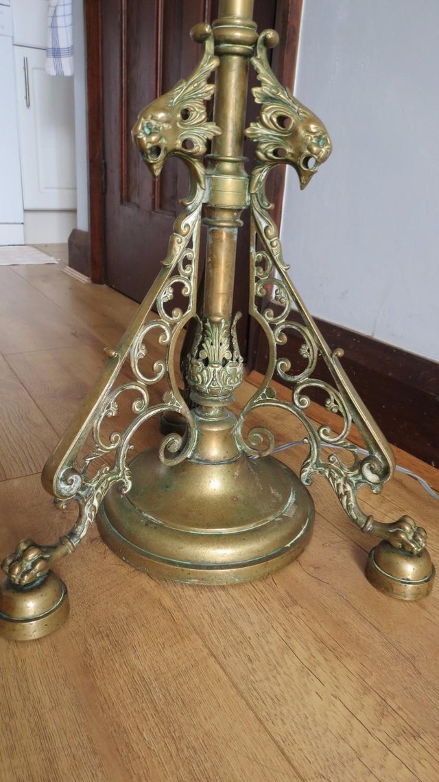 Image 2 of Brass Candelabra,high quality,converted to lamp