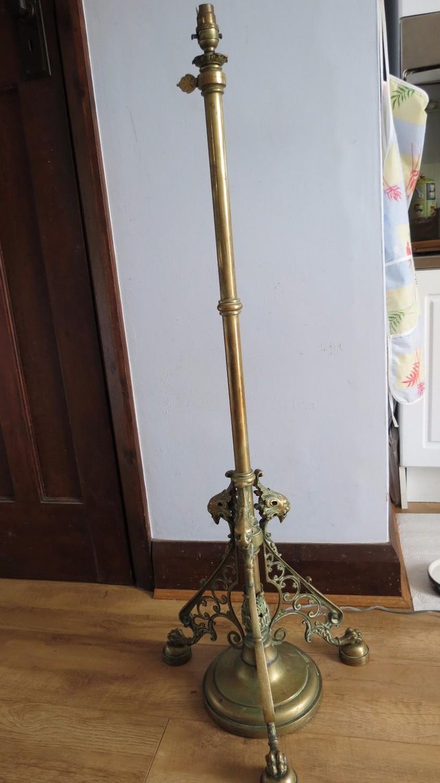Image 3 of Brass Candelabra,high quality,converted to lamp
