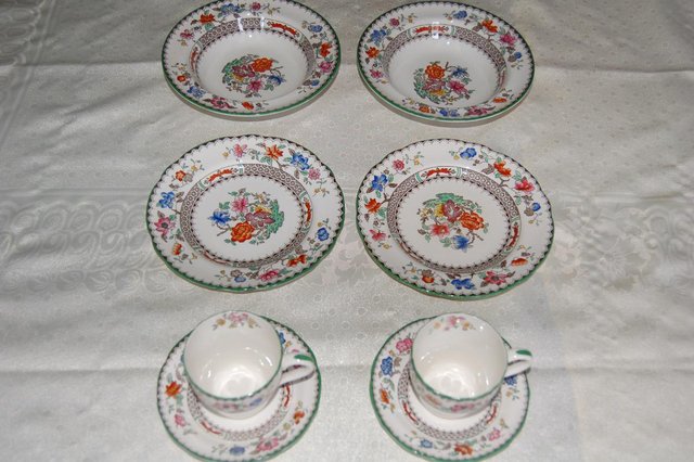 Image 3 of Beautiful Chinese Rose China by Spode, part set of 36 items