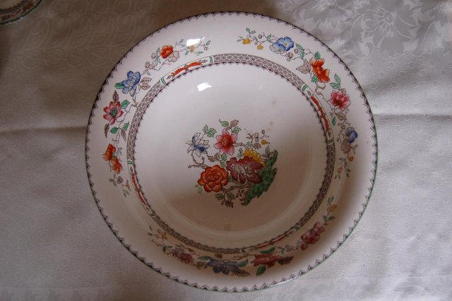 Image 6 of Beautiful Chinese Rose China by Spode, part set of 36 items