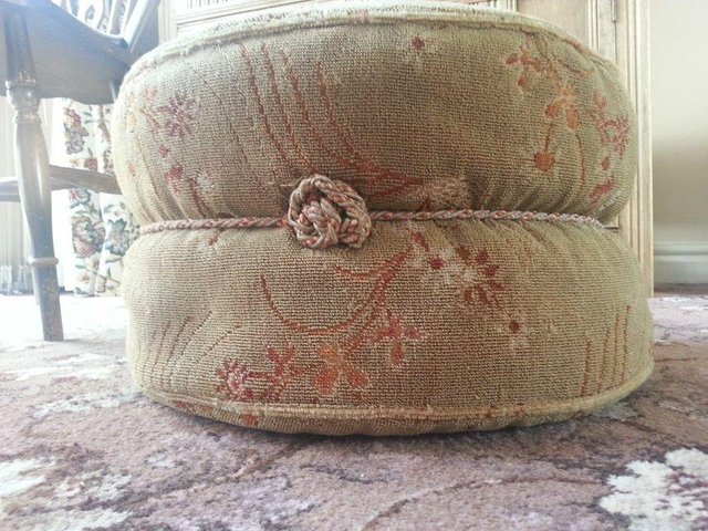 Preview of the first image of Antique Pouffe / Stool IN VERY GOGO CONDITION.
