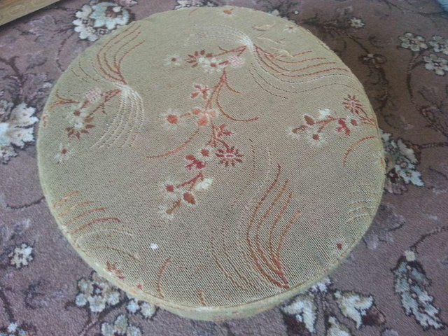 Image 2 of Antique Pouffe / Stool IN VERY GOGO CONDITION