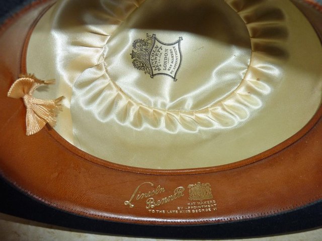 Image 3 of Vintage Lincoln Bennett & Co Ltd of London Black Bowler Hat