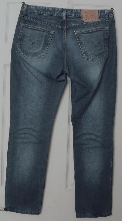 Image 2 of Ladies Levi Strauss 555 04 blue jeans - Sz 32W/30L  B7