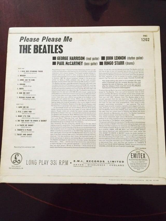 Image 3 of The Beatles Please Please Me LP Original Yellow & Black Parl