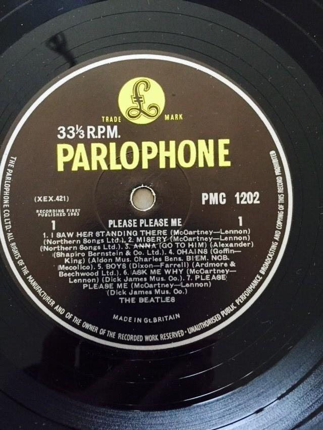 Image 5 of The Beatles Please Please Me LP Original Yellow & Black Parl