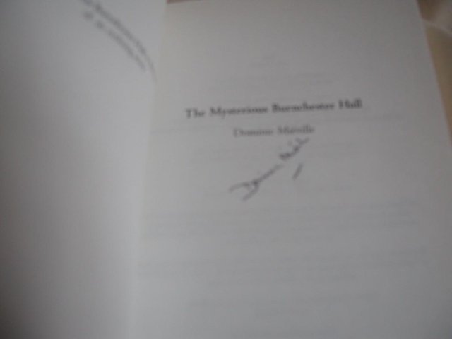 Preview of the first image of The Mysterious Burnchester Hall signed copy.