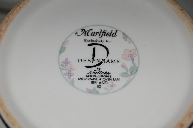 Image 5 of Debenhams Noritake Marlfield T-pot, Jug & Veg Dish, Pristine