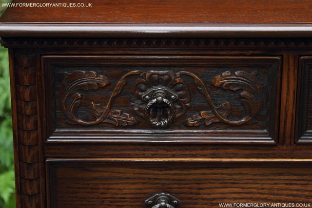 Image 22 of A JAYCEE OLD CHARM OAK CHEST OF DRAWERS SIDEBOARD TV STAND