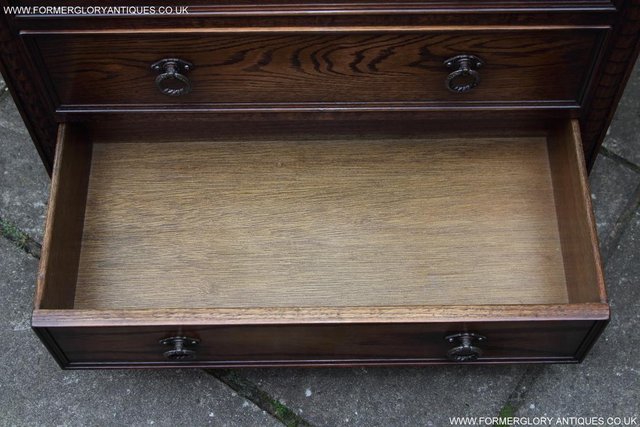 Image 28 of A JAYCEE OLD CHARM OAK CHEST OF DRAWERS SIDEBOARD TV STAND