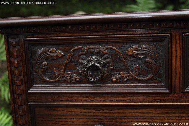 Image 31 of A JAYCEE OLD CHARM OAK CHEST OF DRAWERS SIDEBOARD TV STAND