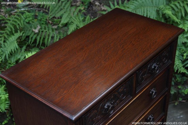 Image 34 of A JAYCEE OLD CHARM OAK CHEST OF DRAWERS SIDEBOARD TV STAND