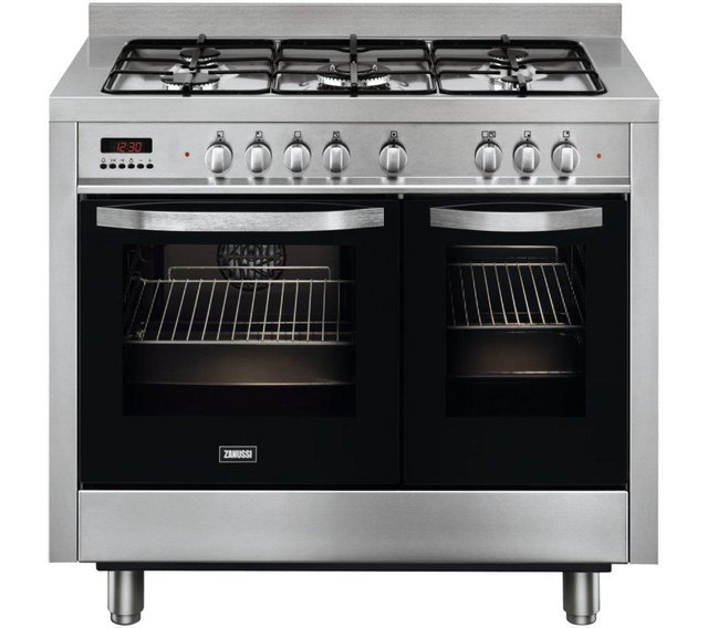 Preview of the first image of ZANUSSI DUAL FUEL 100CM STAINLESS STEEL RANGE COOKER.