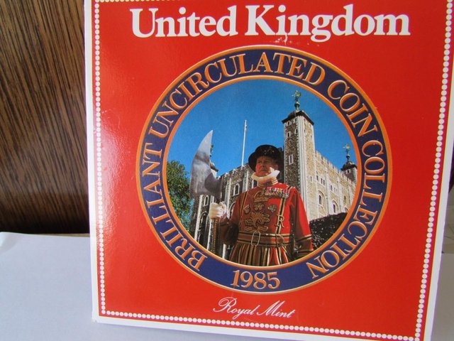 Image 2 of 1985 UNITED KINGDOM BRILLIANT UNCIRCULATED COIN COLLECTION.