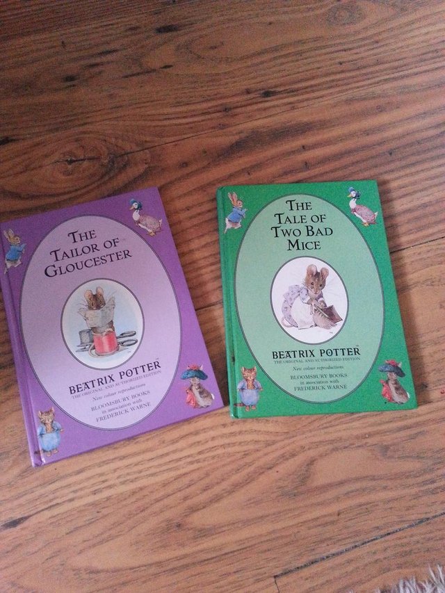 Preview of the first image of Beatrix Potter books.