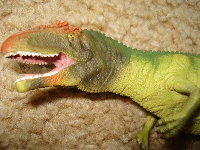 Preview of the first image of NEW COLLECTORS HAND PAINTED MODEL MAPUSAURUS DINOSAUR.