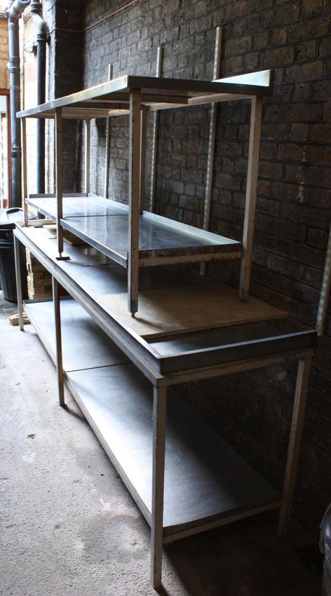 Preview of the first image of Two Stainless Steel Catering Benches For Sale.
