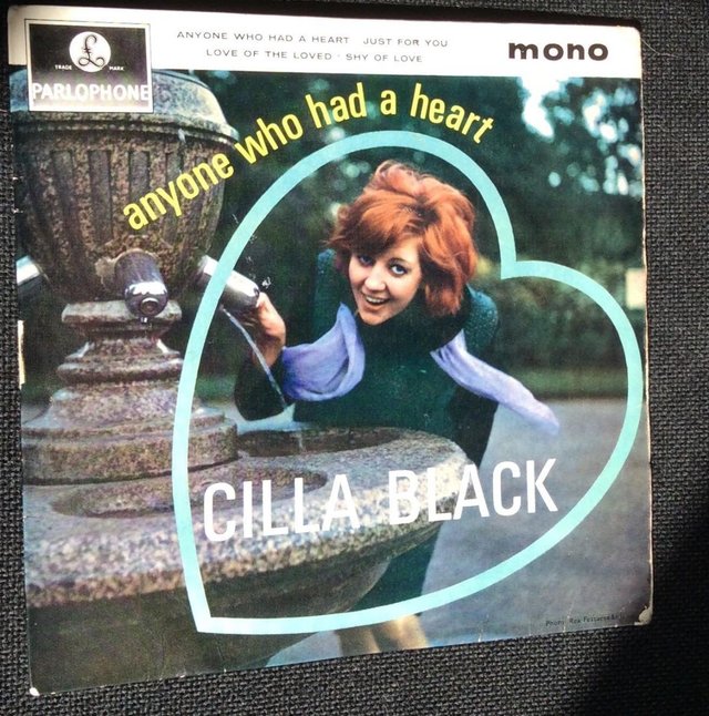 Preview of the first image of CILLA BLACK  UK  7''  EP  ANYONE WHO HAD A HEART.