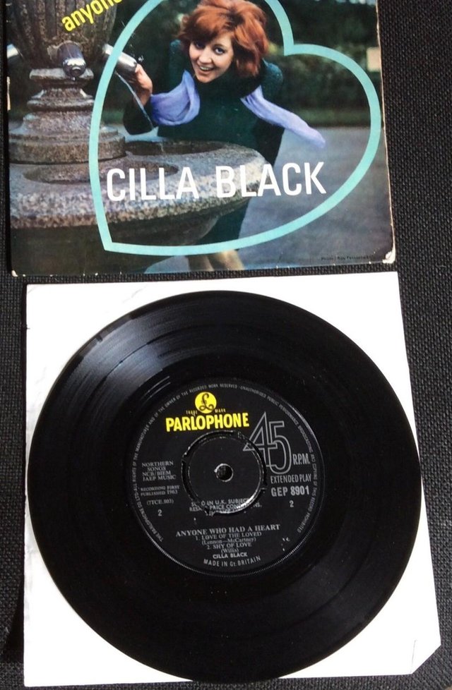 Image 4 of CILLA BLACK  UK  7''  EP  ANYONE WHO HAD A HEART