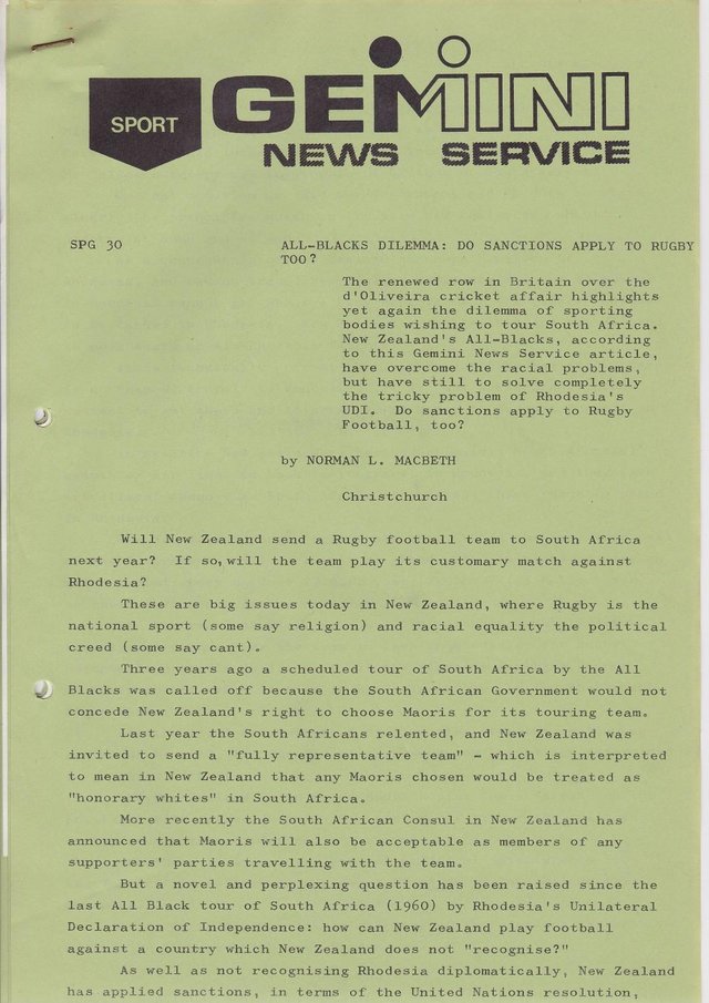 Image 11 of 80 1969 news releases from Gemini News service