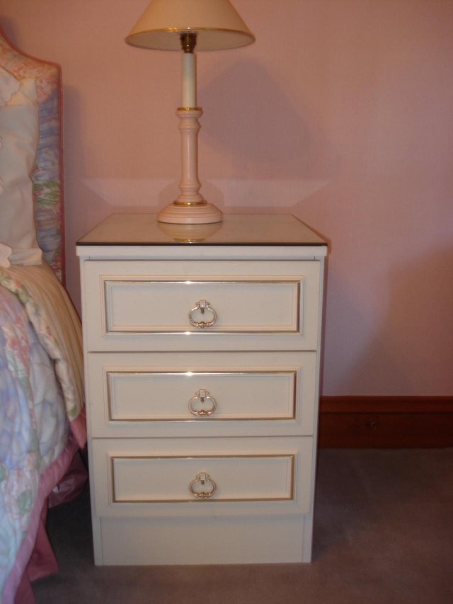 Preview of the first image of 2 Bedside chests with 3 drawers & matching 6 drawer chest.
