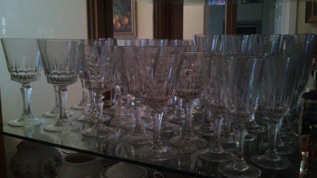 Preview of the first image of Crystal wine glasses.