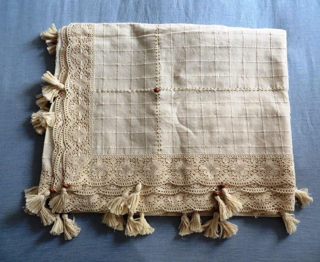 Image 4 of Cotton BED / SOFA THROW or TABLECLOTH from CYPRUS