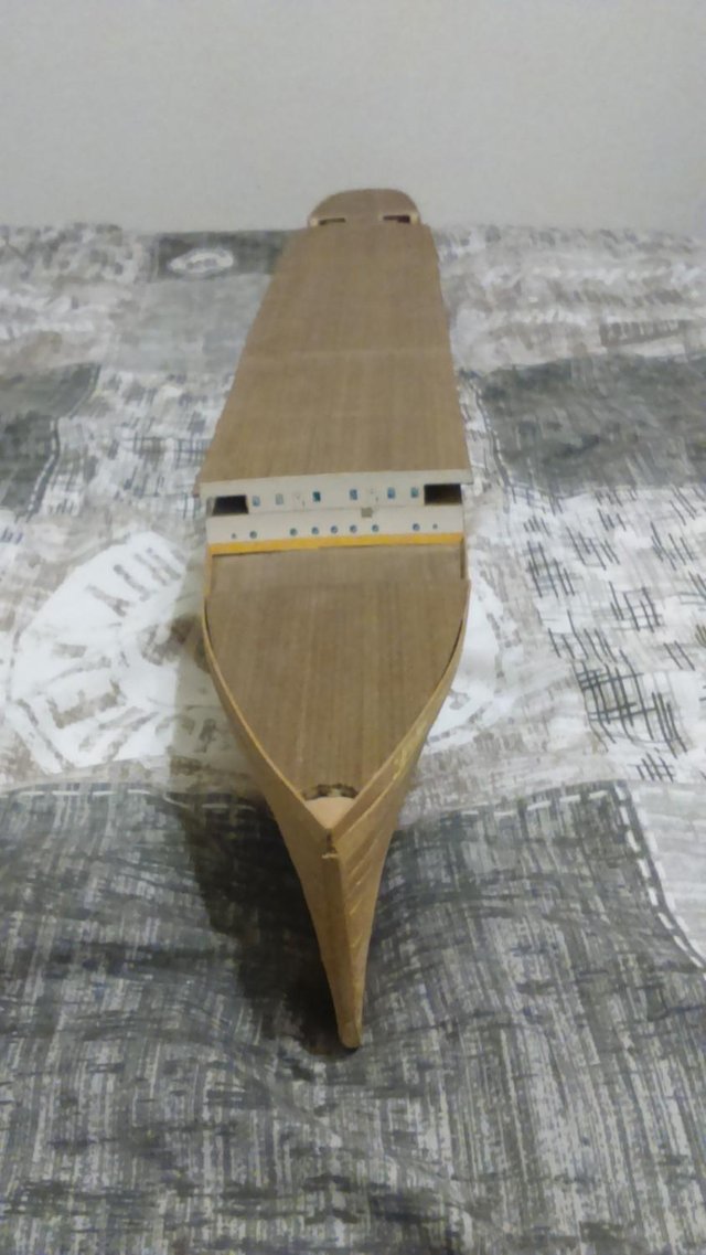 Preview of the first image of model Titanic boat made from wood not plastic..