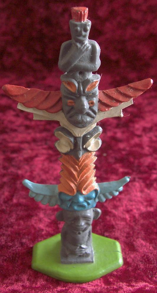 Preview of the first image of Vintage Britain's Herald Plastic Totem Pole.   BX5.