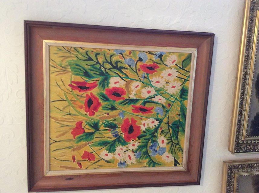 Image 2 of Original oil painting of flowers