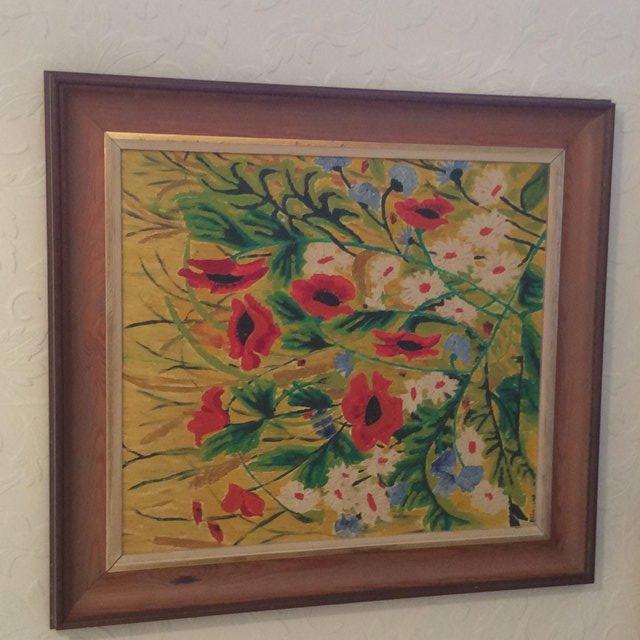 Image 3 of Original oil painting of flowers