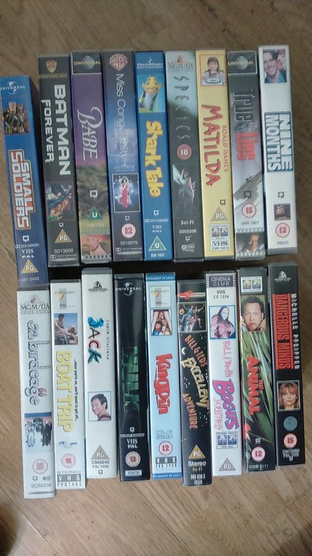 Preview of the first image of (Actual) VHS/Video Cassettes For Sale.