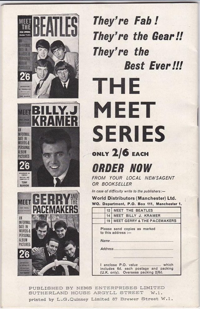 Image 2 of Beatles UK Fan Club Newsletter Summer 1964
