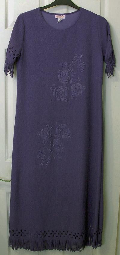 Preview of the first image of Ladies Long Purple Dress By Red Hat Boutique - Sz S  B7.