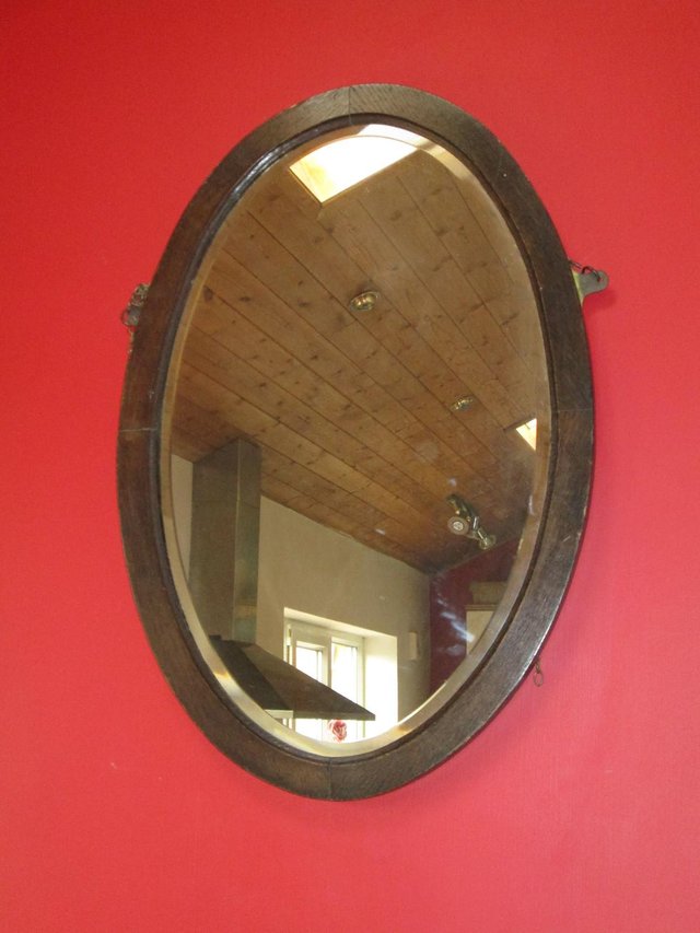 Preview of the first image of Vintage bevel edged mirror.