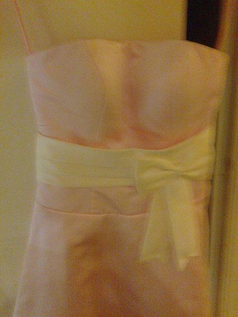 Preview of the first image of PINK SHORT BRIDESMAID DRESS.