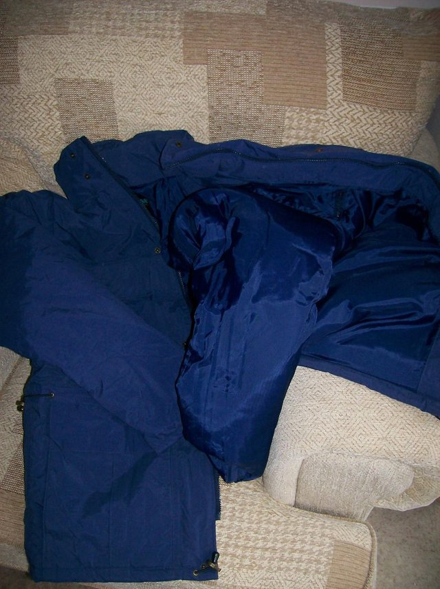 Image 2 of New Scanda men's Dark Blue quilted Jacket - 48" chest