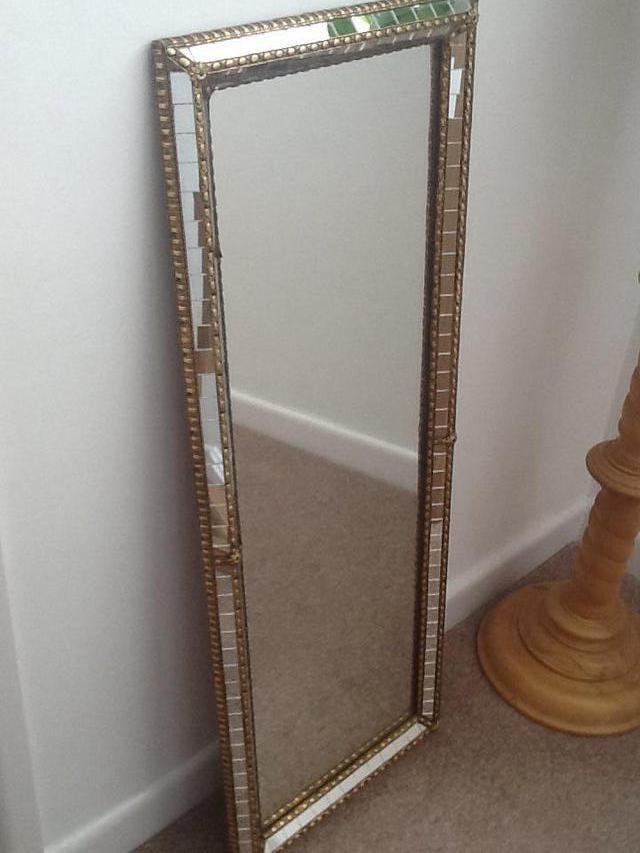 Preview of the first image of Lovely oblong mirror (Art Deco style).