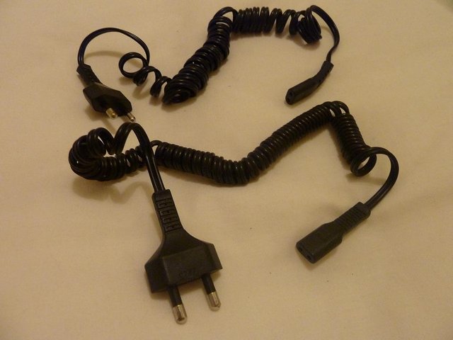 Preview of the first image of 2 pin Mains/rechargeable shaver cords (2).