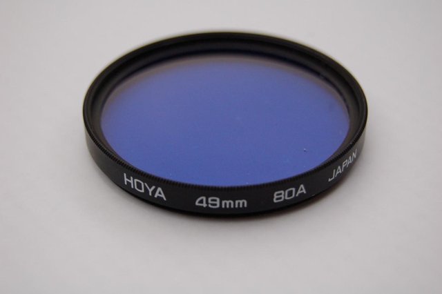 Image 2 of Hoya Filters, 80A Blue for Indoor Photo Colour Balance