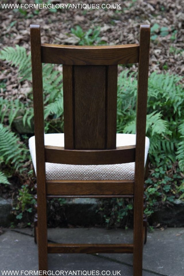 Image 16 of SIX OLD CHARM JAYCEE LIGHT OAK KITCHEN TABLE DINING CHAIRS