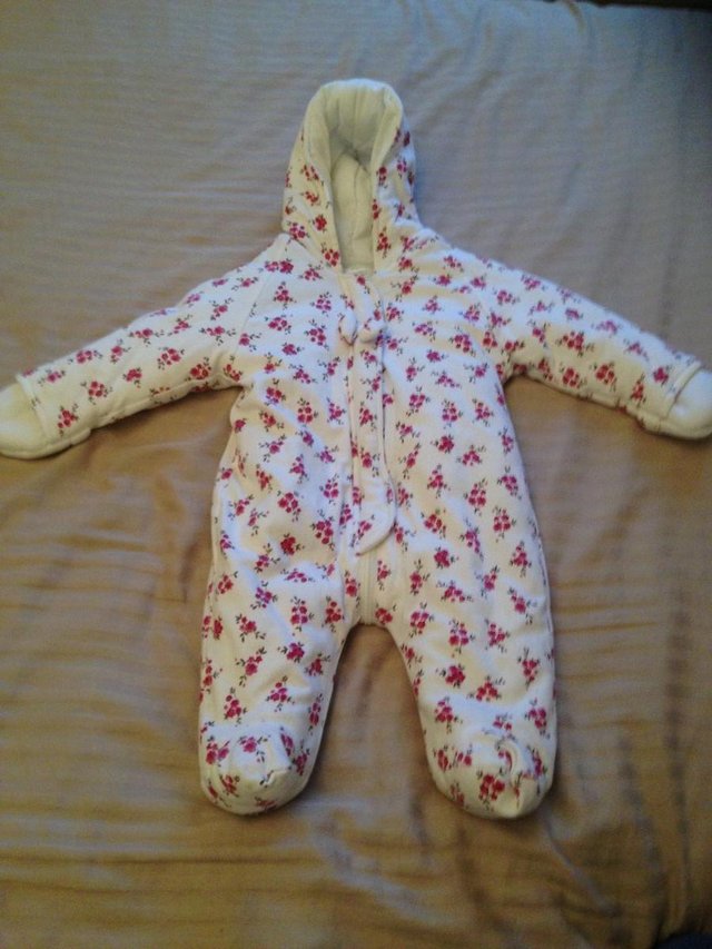 Preview of the first image of Baby Snow Suit and jacket 6-9months.
