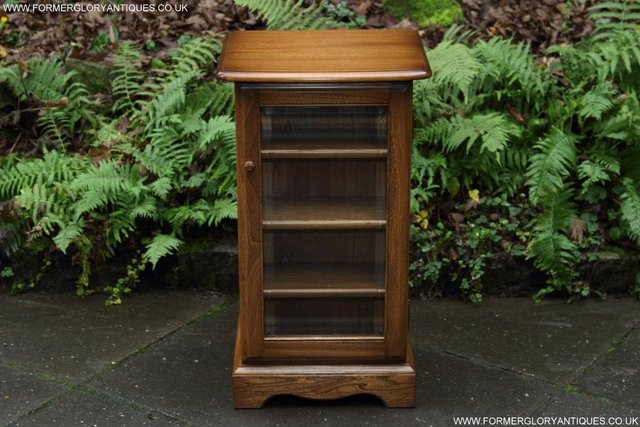 Image 21 of AN ERCOL GOLDEN DAWN CD CABINET CUPBOARD LAMP TABLE STAND