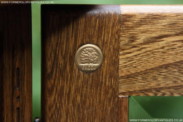 Image 26 of AN ERCOL GOLDEN DAWN CD CABINET CUPBOARD LAMP TABLE STAND