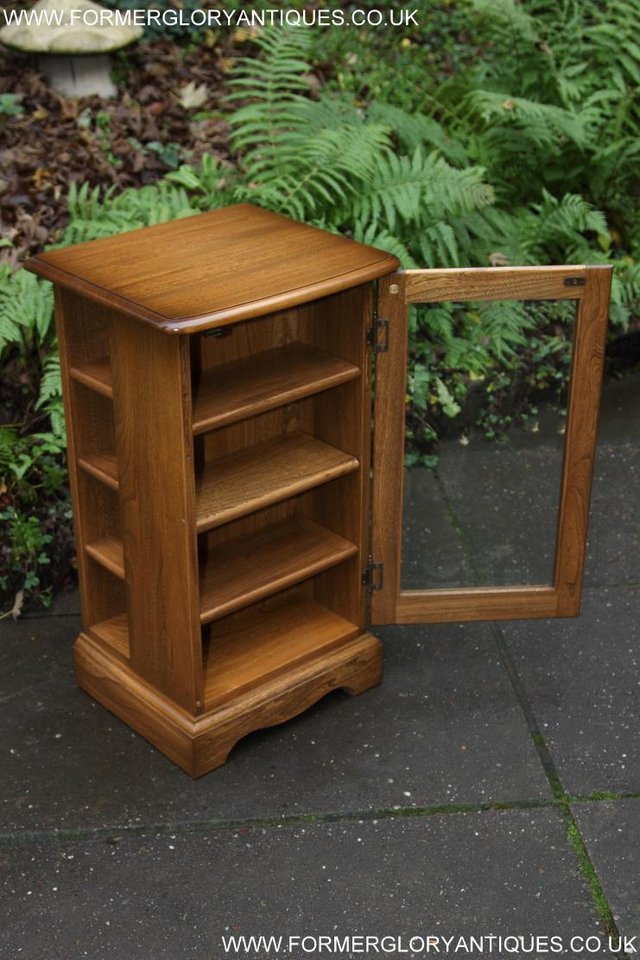 Image 27 of AN ERCOL GOLDEN DAWN CD CABINET CUPBOARD LAMP TABLE STAND