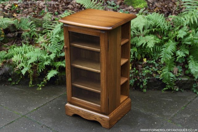 Image 32 of AN ERCOL GOLDEN DAWN CD CABINET CUPBOARD LAMP TABLE STAND