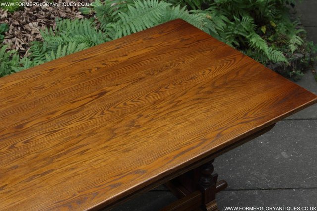 Image 14 of AN OLD CHARM JAYCEE LIGHT OAK KITCHEN REFECTORY DINING TABLE