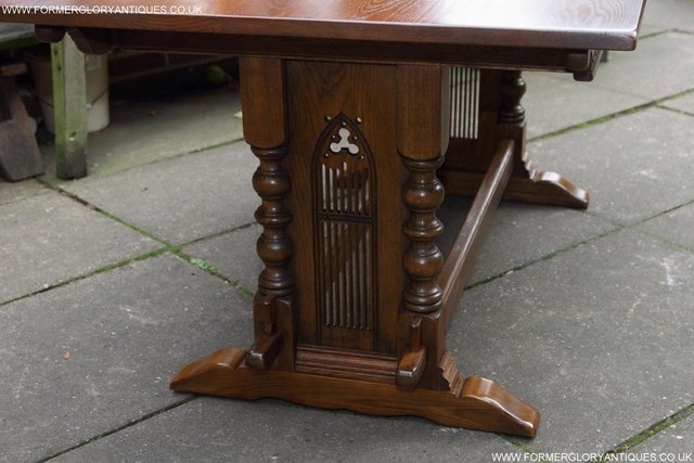 Image 30 of AN OLD CHARM JAYCEE LIGHT OAK KITCHEN REFECTORY DINING TABLE