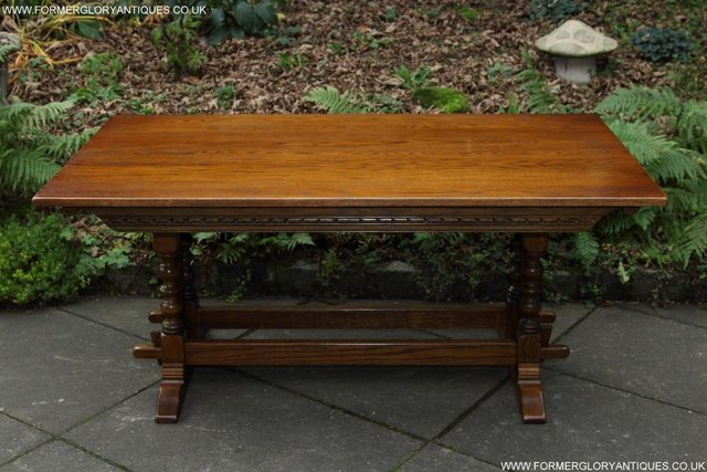 Image 36 of AN OLD CHARM JAYCEE LIGHT OAK KITCHEN REFECTORY DINING TABLE