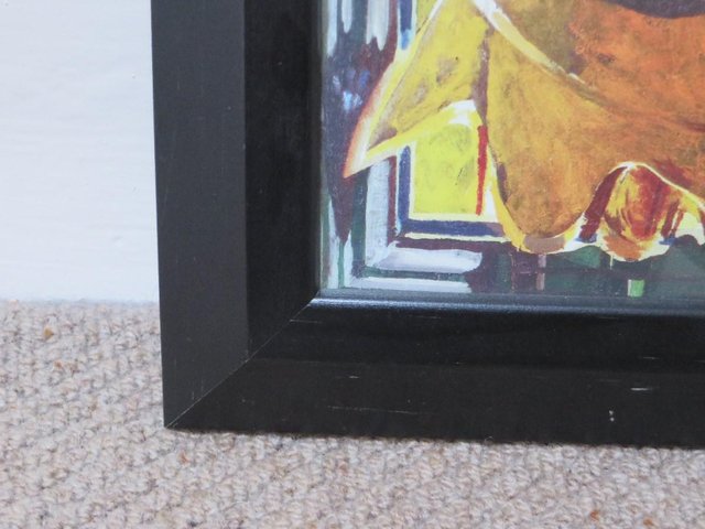 Preview of the first image of PICTURE FRAME small, black, wood with BRAQUE print.